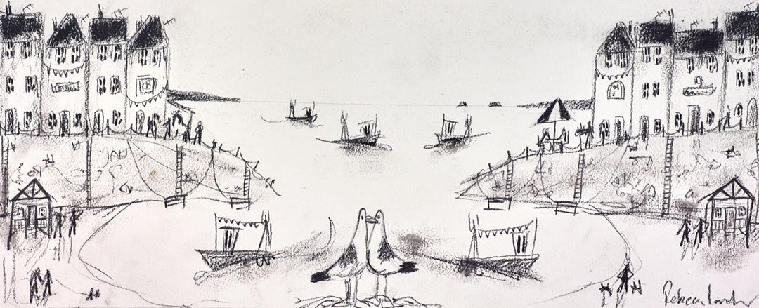 Admiring the View Sketch by Rebecca Lardner