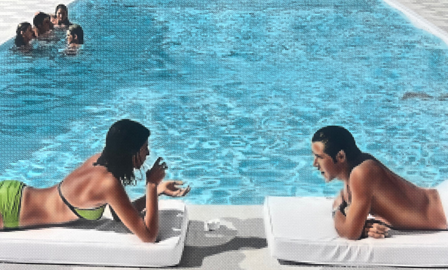 Poolside Bathers by Nick Holdsworth