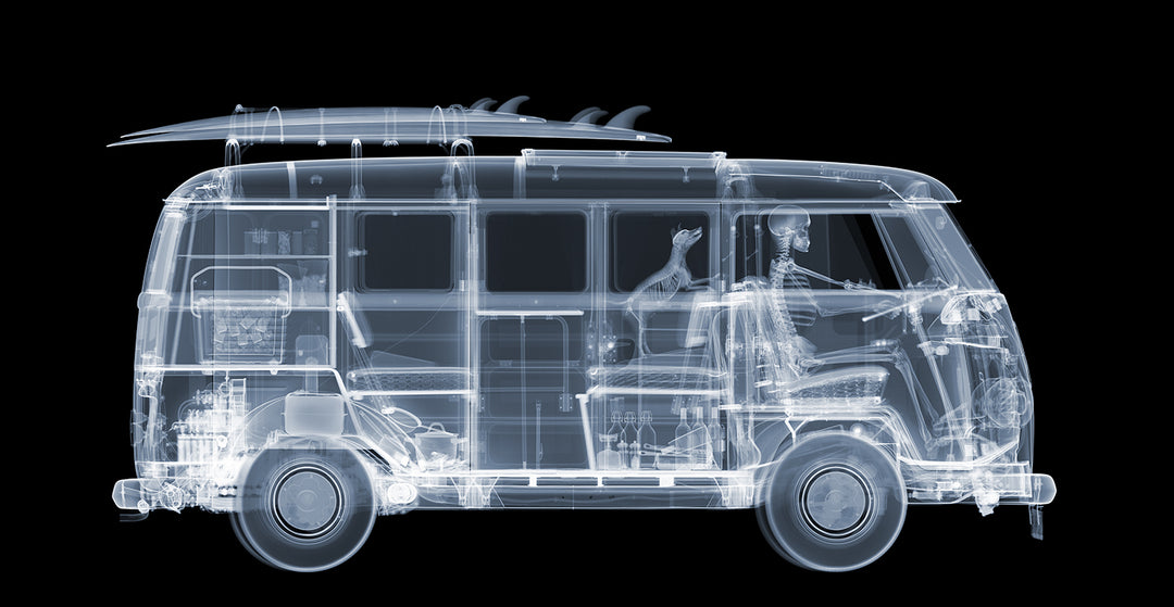 VW Camper On The Road by Nick Veasey