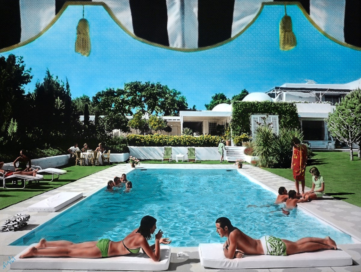 Poolside Bathers by Nick Holdsworth