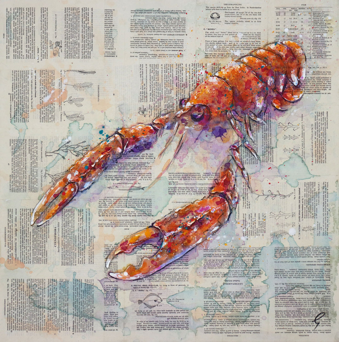 One Red Langoustine by Giles Ward