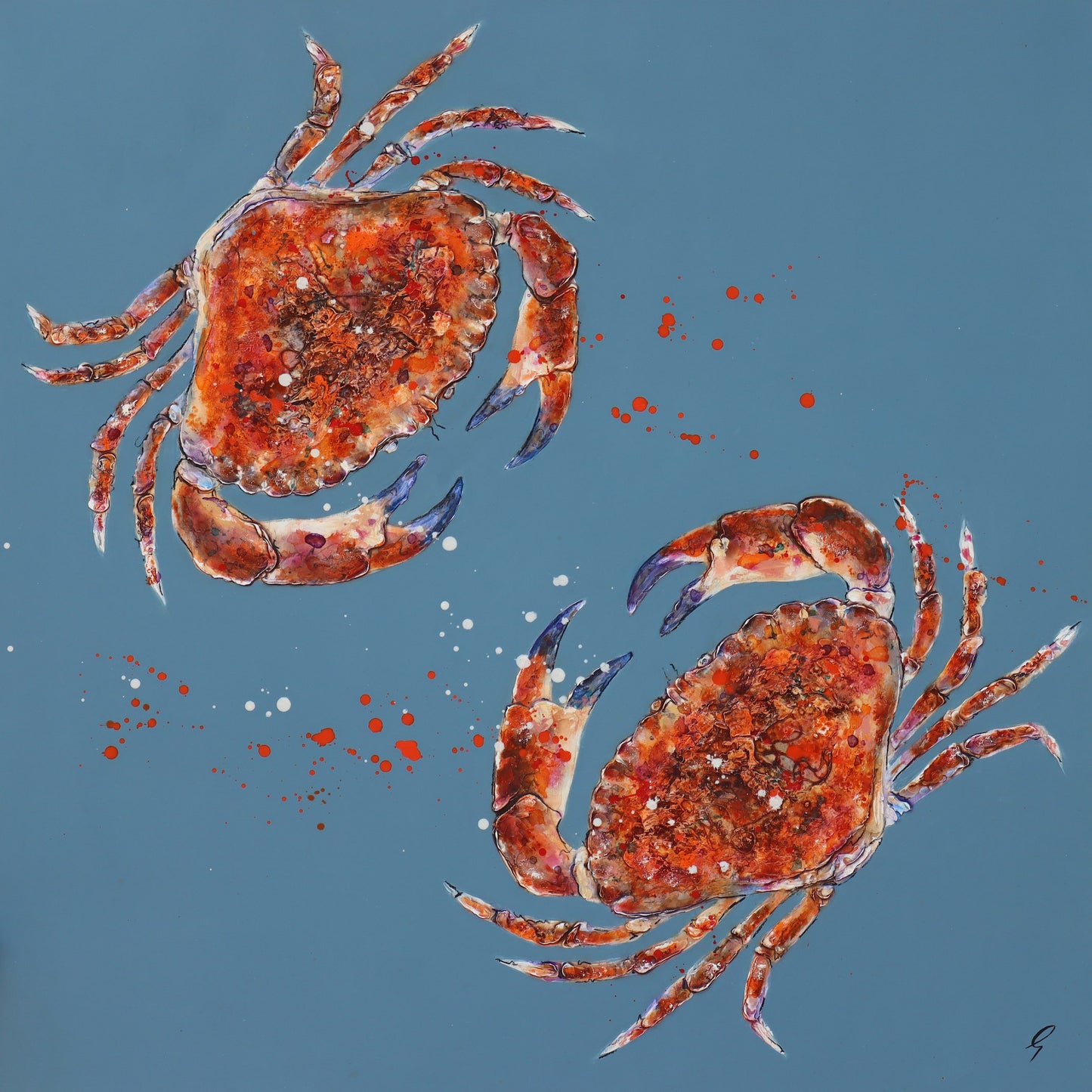 Two Red Crabs by Giles Ward