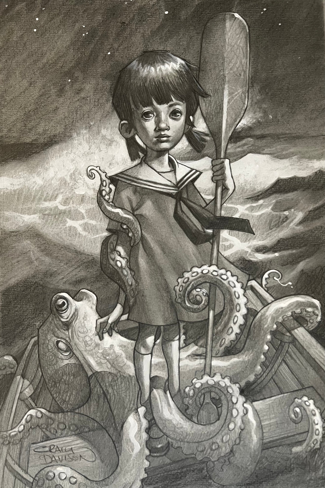 The Best Destinations (Concept Sketch) Original Pencil Sketch by Craig Davison