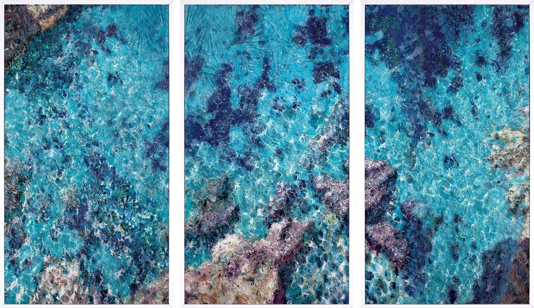Into the Blue (Triptych) by Antonio Sannino