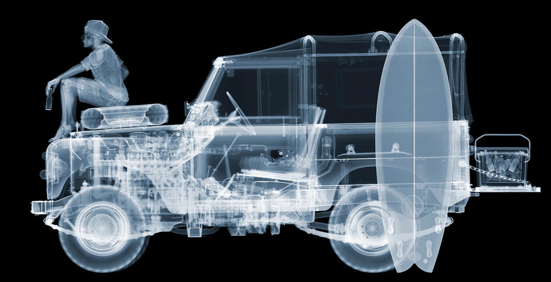 Land Rover - After Surf by Nick Veasey available from Startle