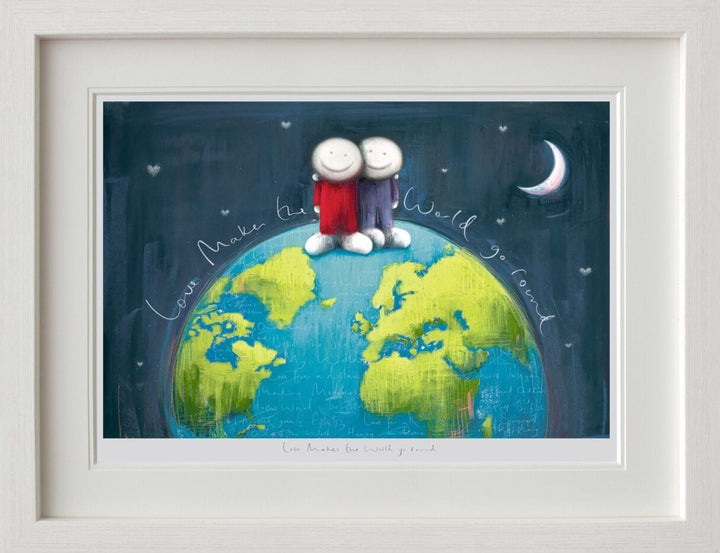 Love Makes The World go Round Framed Doug Hyde