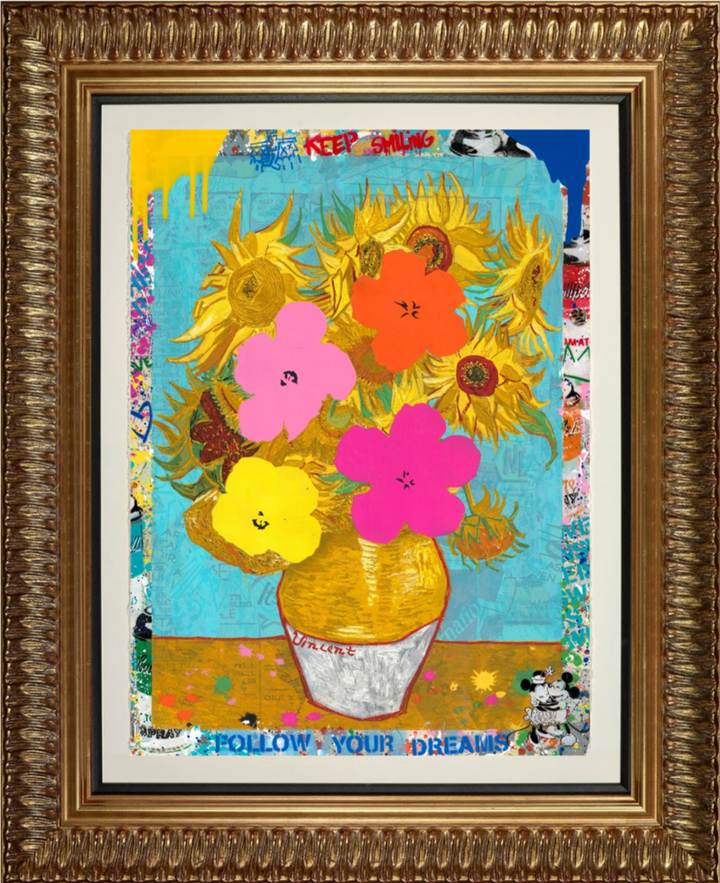 Pop Flowers (Original) by Mr Brainwash