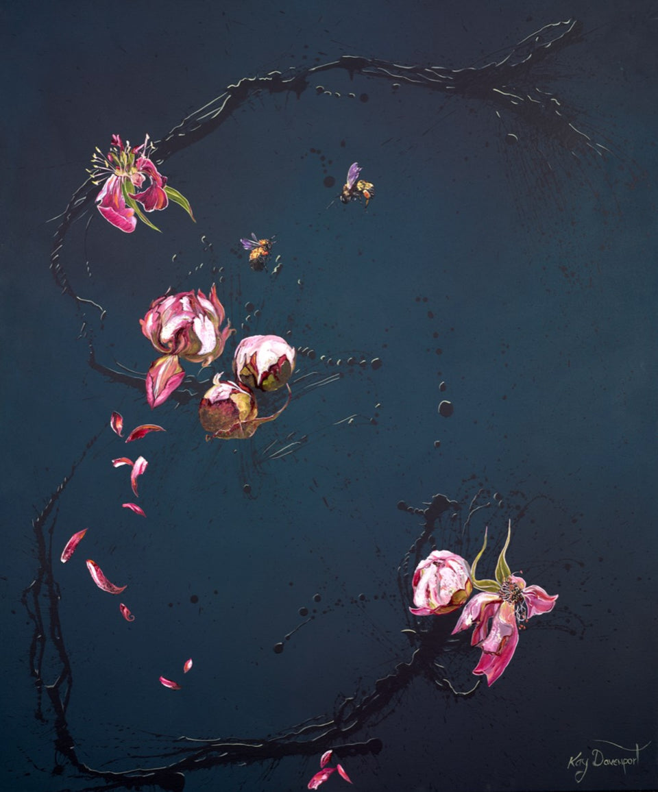 Peony Flyby by Kay Davenport
