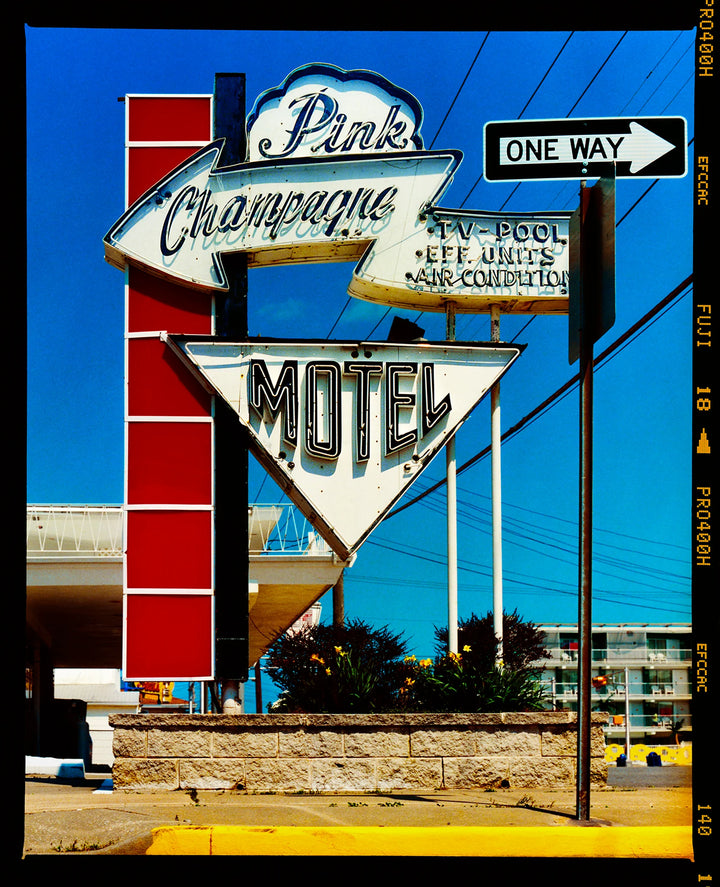 Pink Champagne Motel (Film Rebate), Wildwood, New Jersey,2013 by Richard Heeps