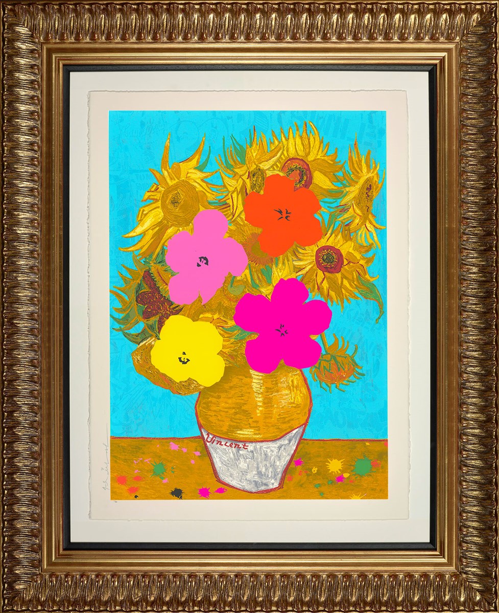 Pop Flowers Framed from Mr Brainwash