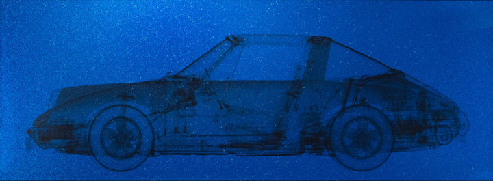 Porsche 911 Targa Metallic Blue by Nick Veasey