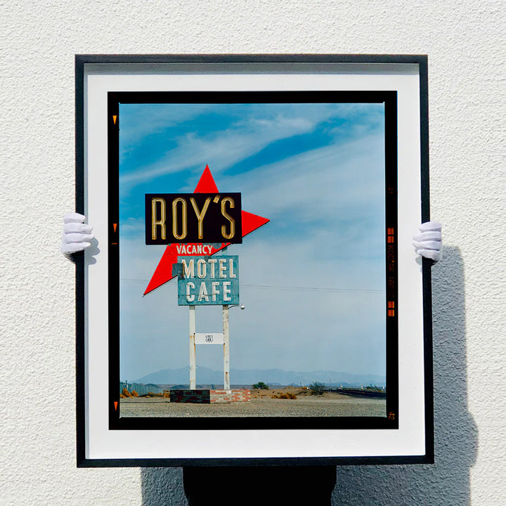 Roy's Motel Sign, Amboy, California, 2002 by Richard Heeps