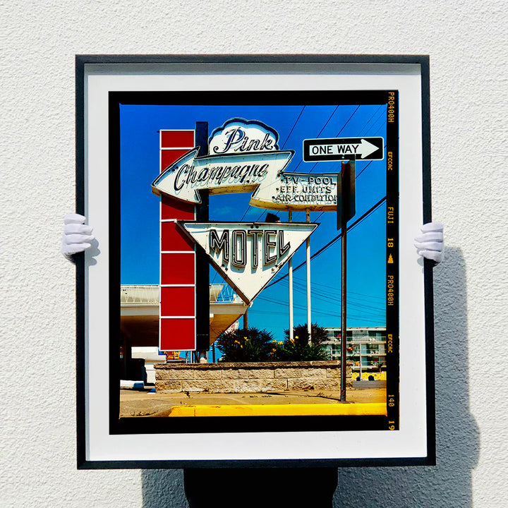 Pink Champagne Motel (Film Rebate), Wildwood, New Jersey,2013 by Richard Heeps