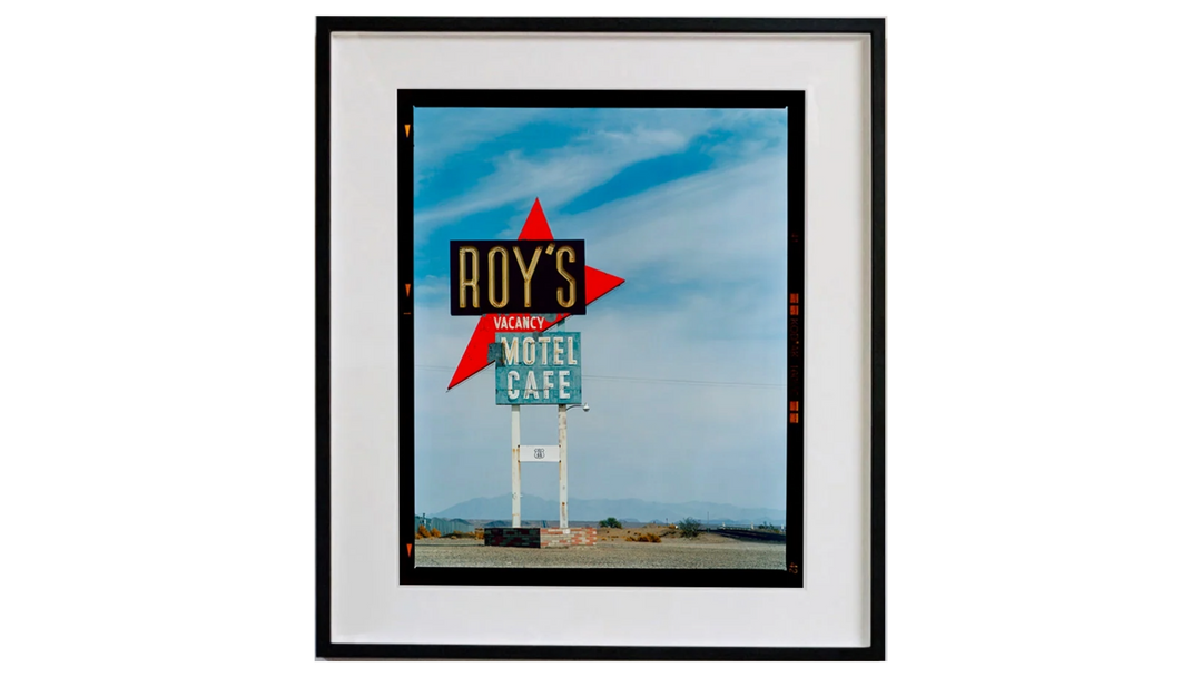 Roy's Motel Sign, Amboy, California, 2002 by Richard Heeps