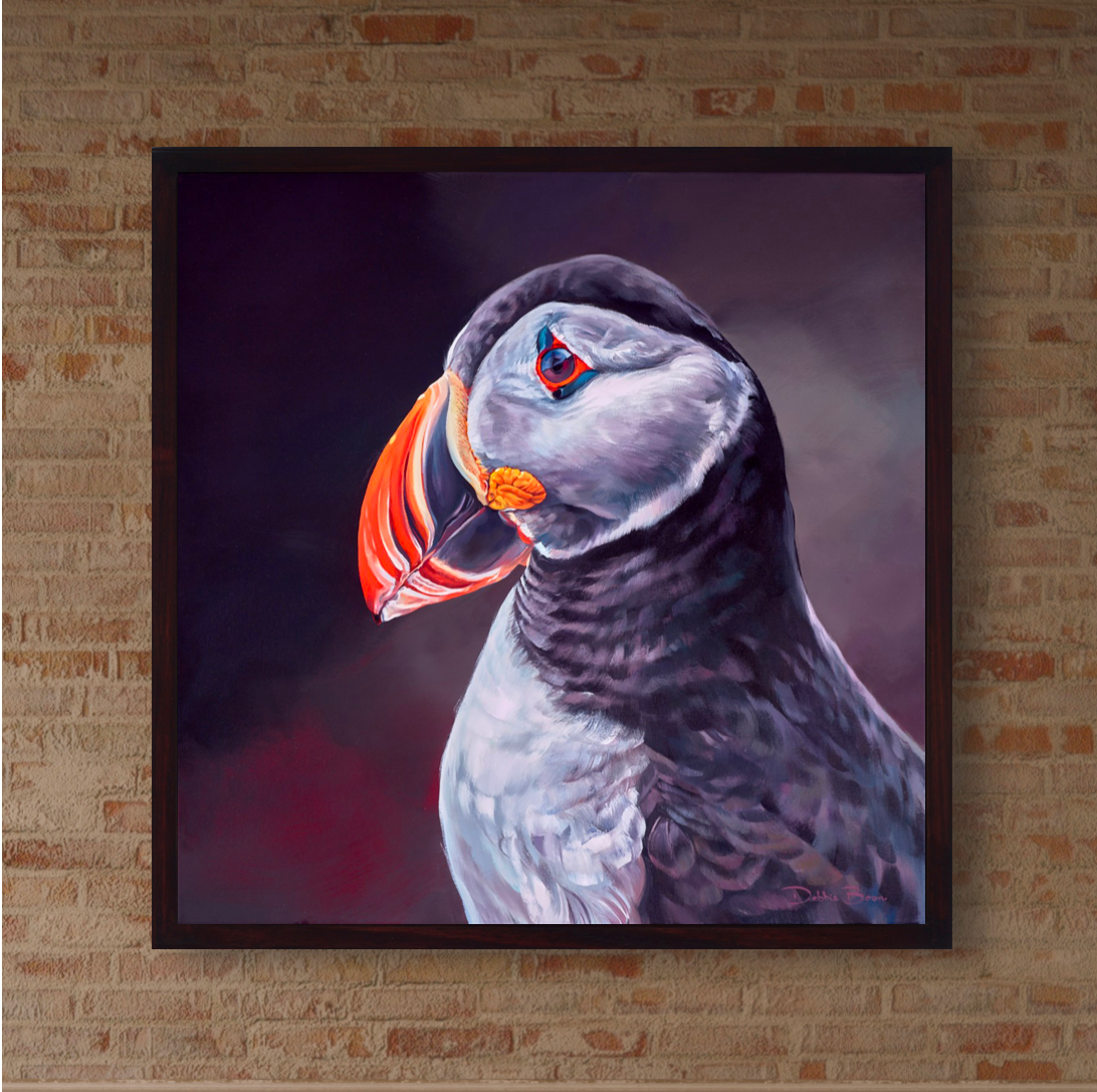 Puffin - Close Up by Debbie Boon