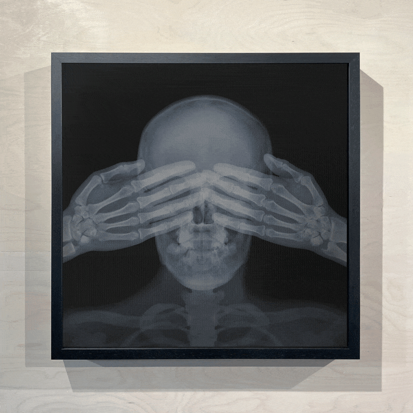 See Hear Speak No Evil by Nick Veasey available from Startle