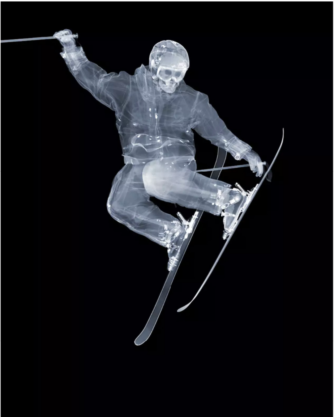 Skier by Nick Veasey available from Startle