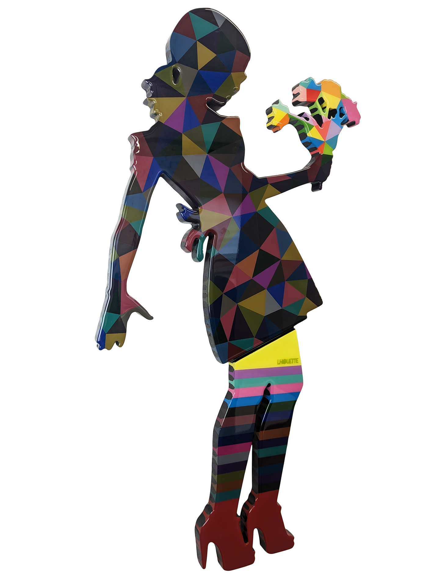 Little Miss Sunshine (Floral) Wall Sculpture by Lhouette