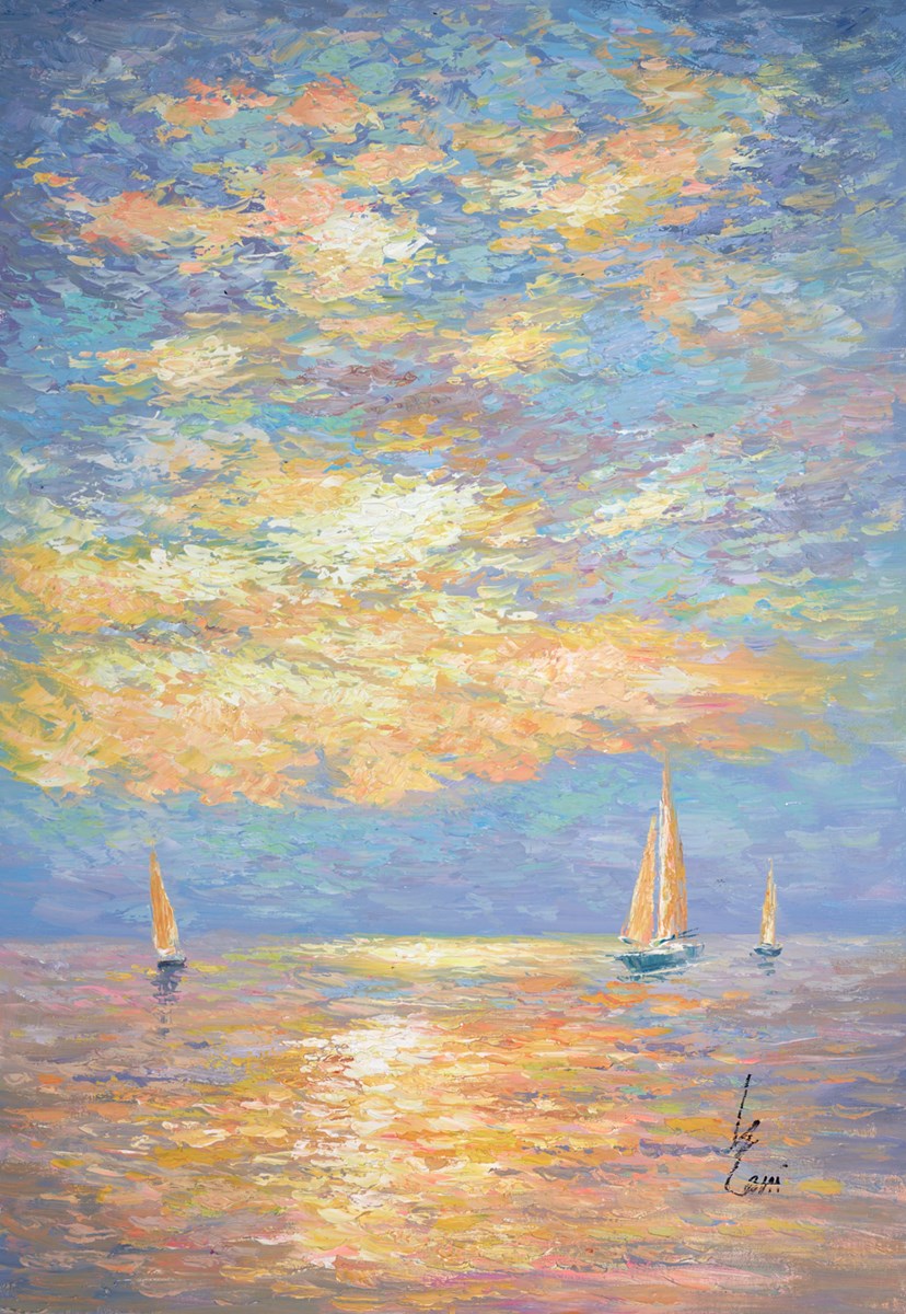 Sunrise Sailing IV by Inam