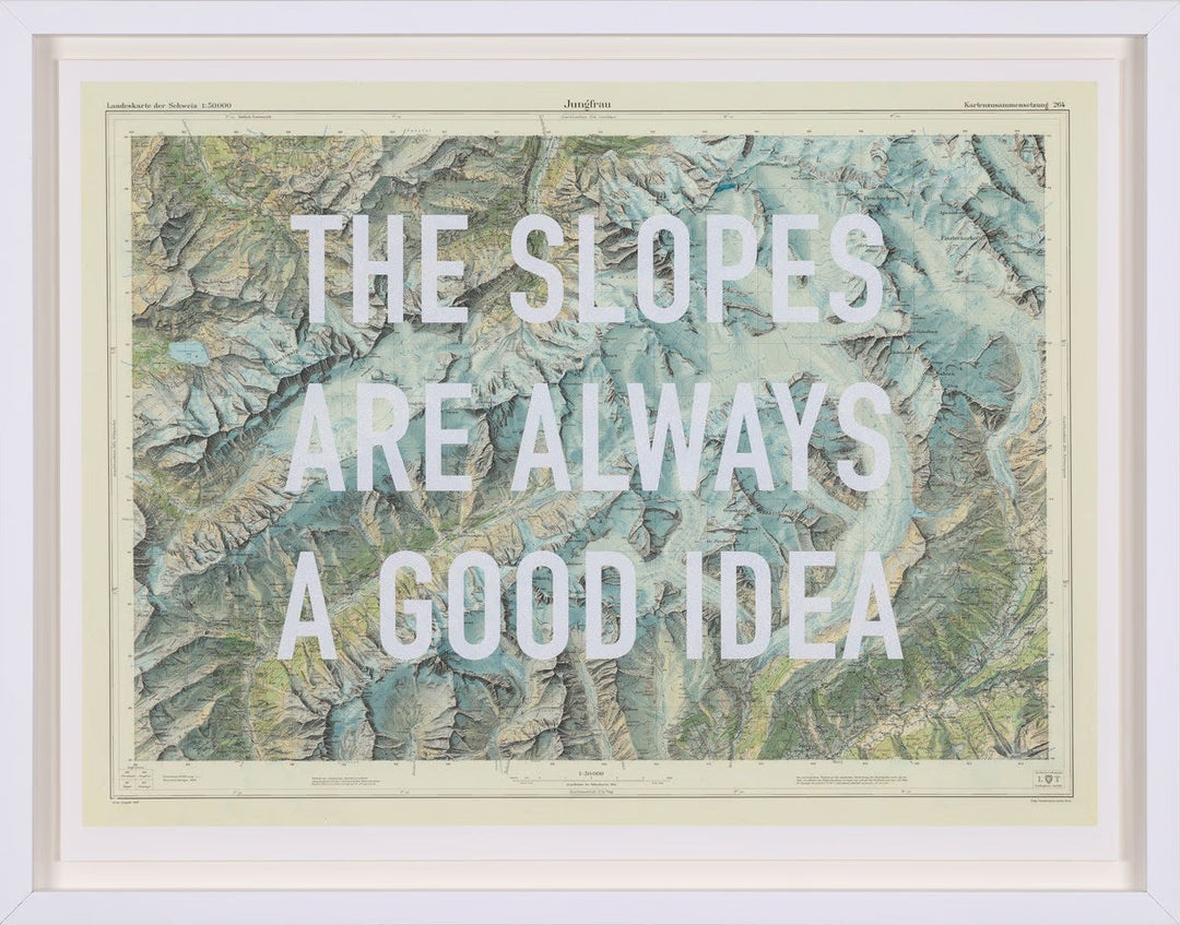 The Slopes Are Always a Good Idea Framed by The Real Hackney Dave