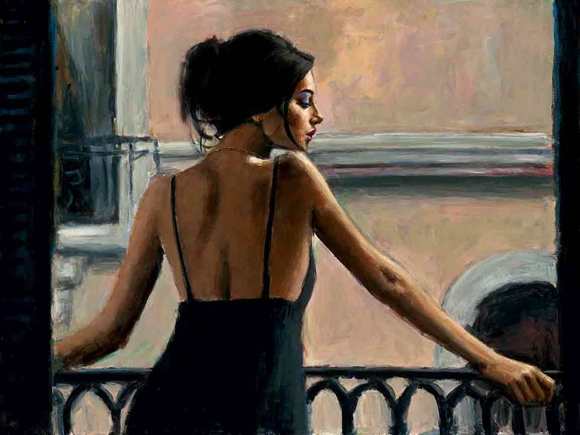 Balcony at Buenos Aires VI by Fabian Perez