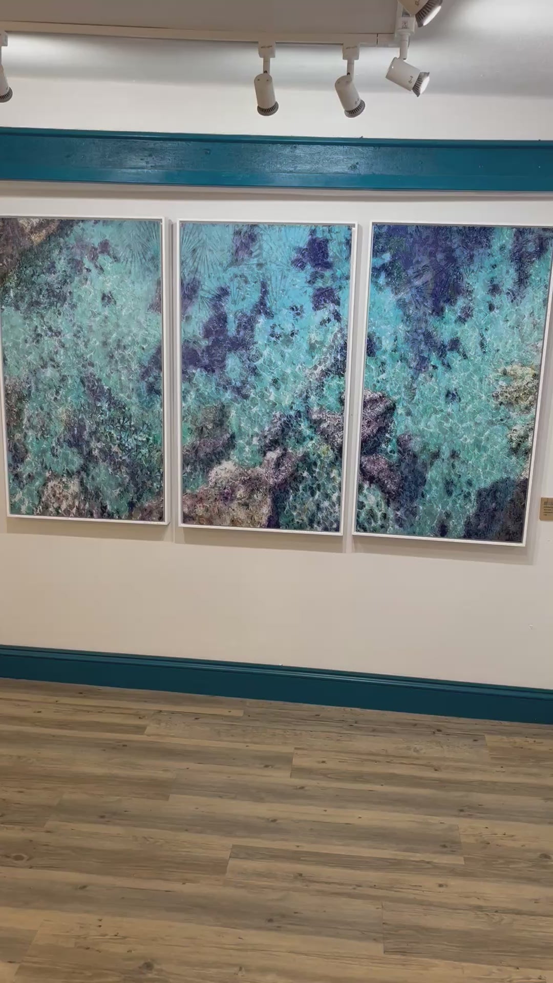 Into the Blue (Triptych) by Antonio Sannino