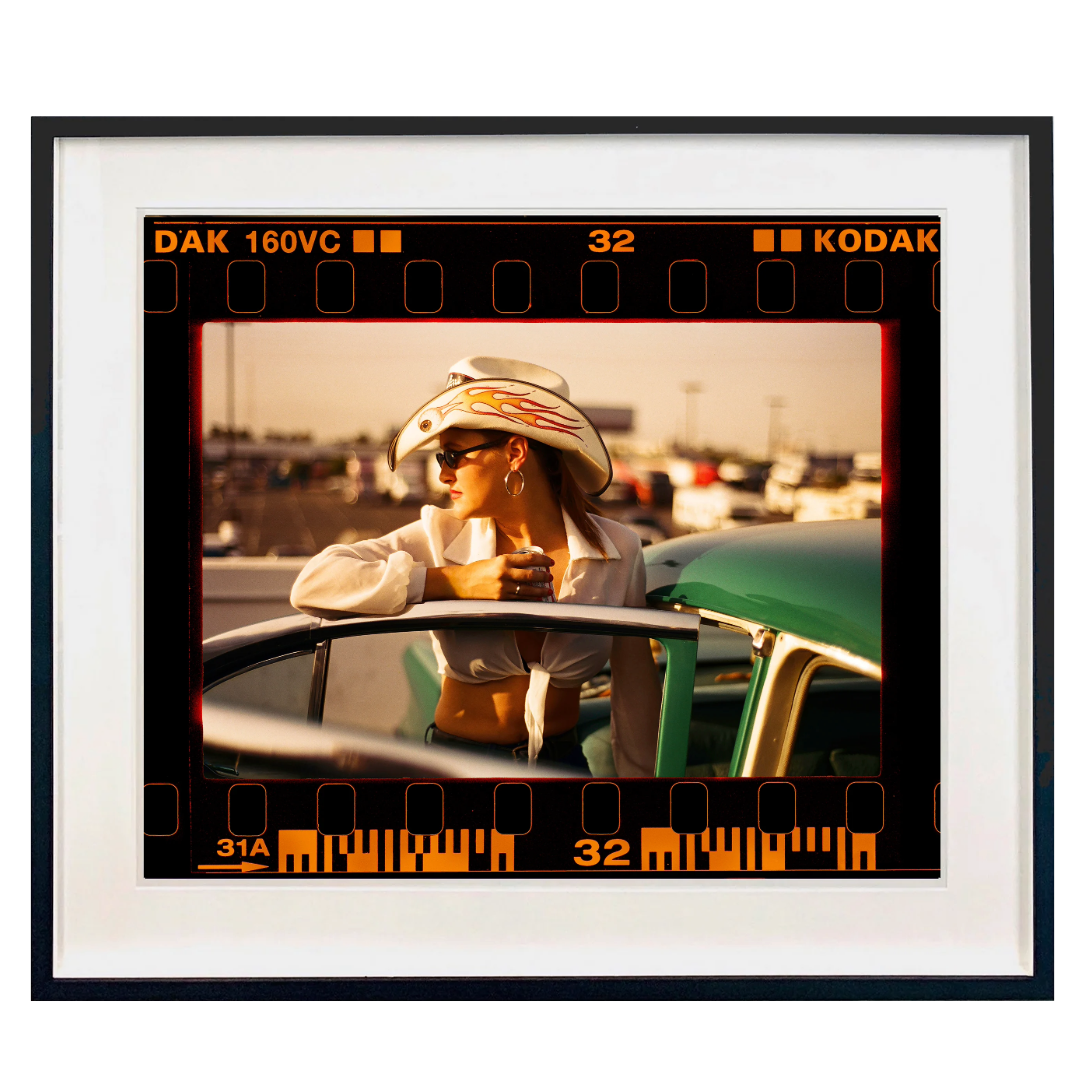 On the Road Sunkissed Wendy, Las Vegas, 2001 by Richard Heeps