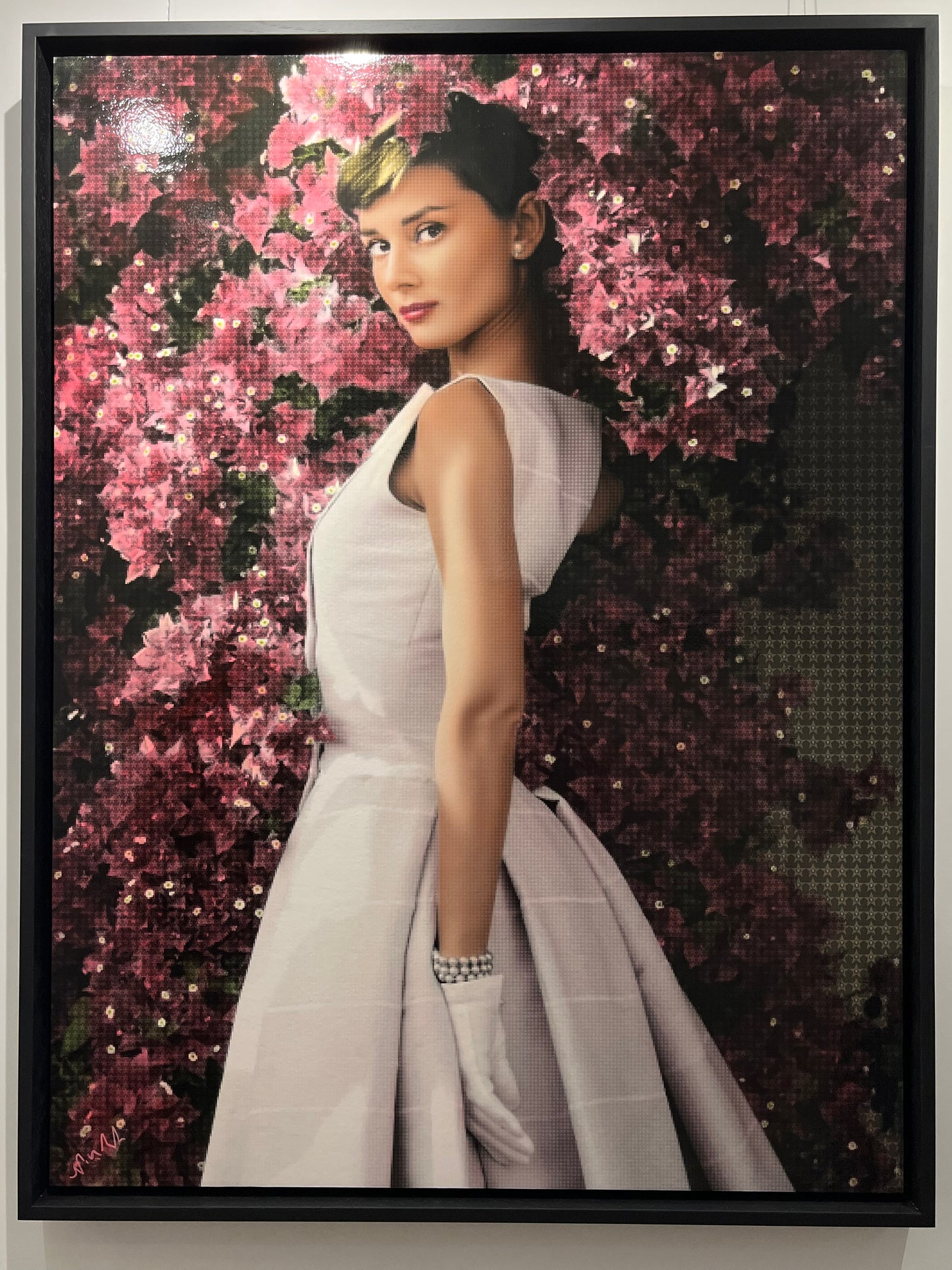 Audrey Hepburn Floral by Nick Holdsworth