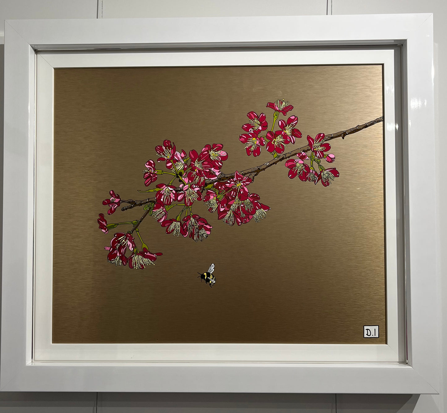 Cherry Blossom and Bee by Dylan Izaak