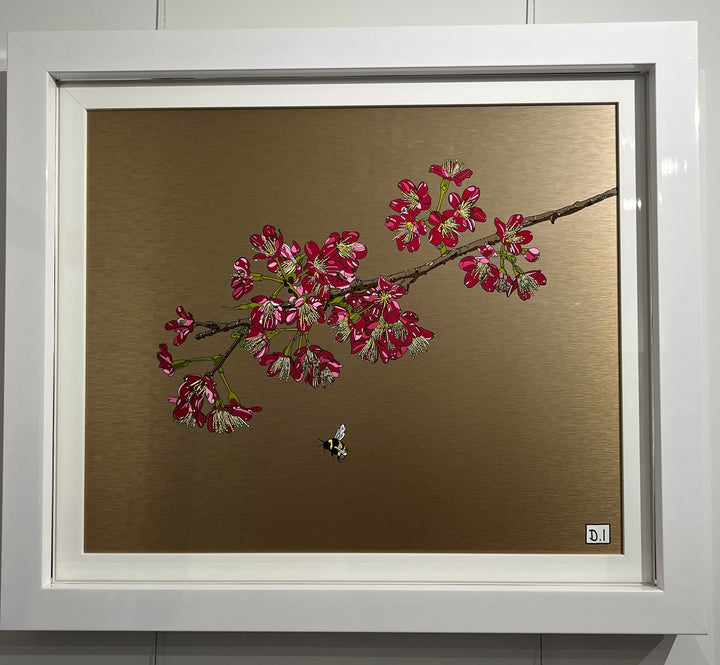 Cherry Blossom and Bee by Dylan Izaak