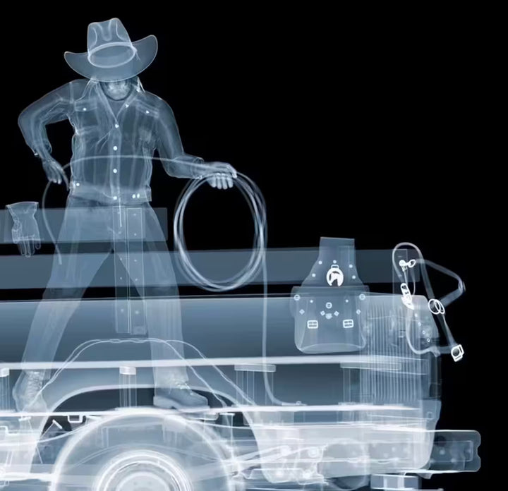 Nick Veasey 1986 Dodge Ram Cowboys up close