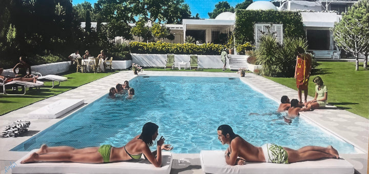 Poolside Bathers by Nick Holdsworth