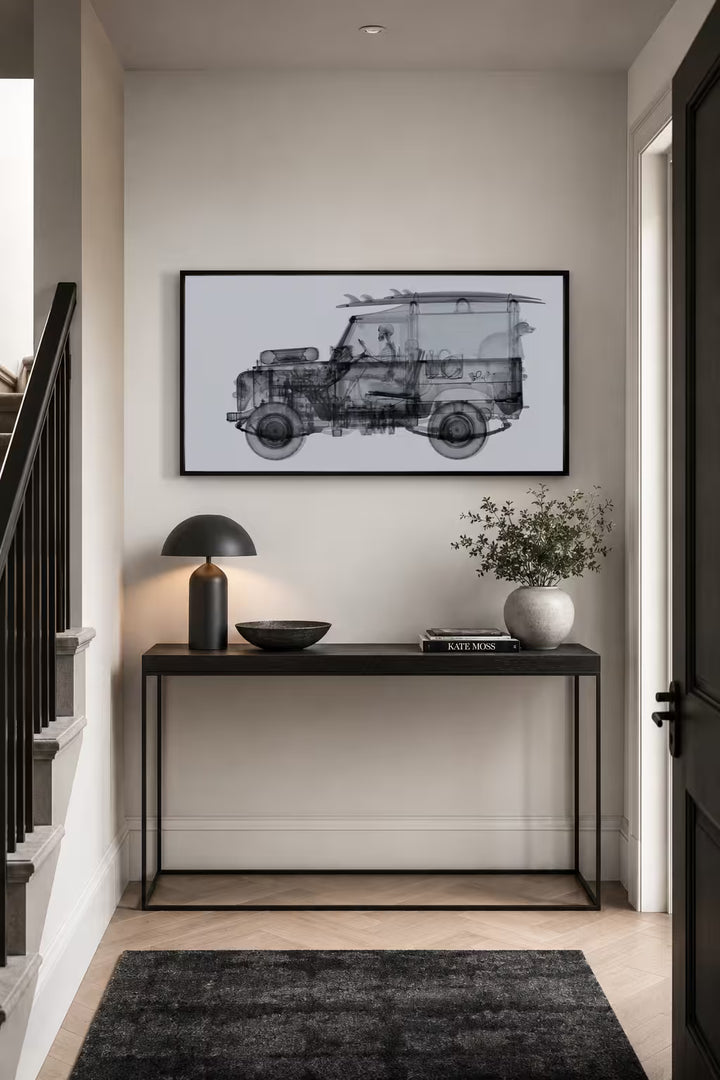 Nick Veasey Land Rover mid grey in situ