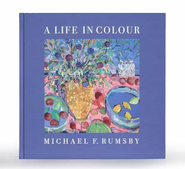 A Michael Rumsby open edition book, the title is A Life in Colour