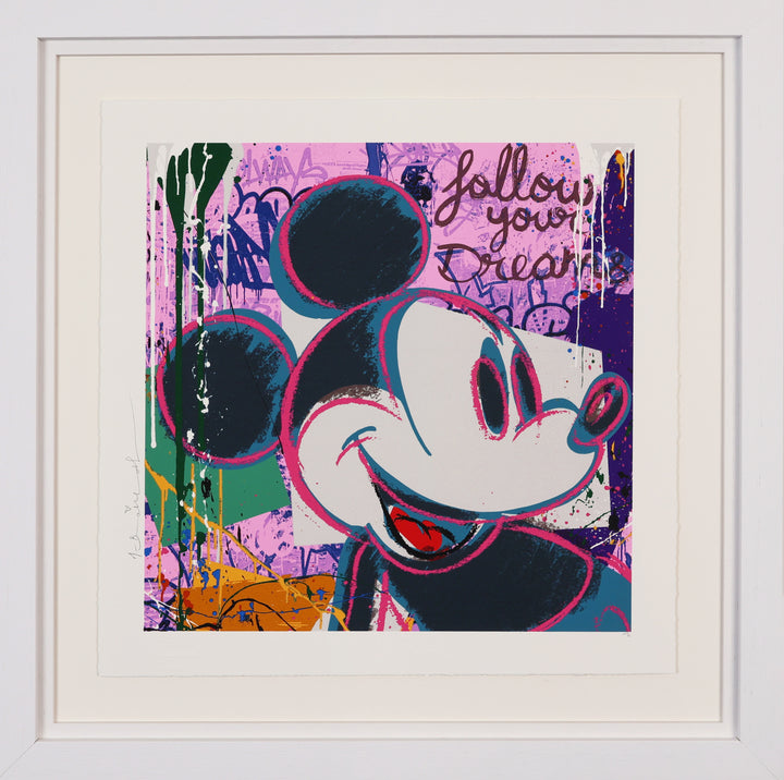 Bright Shades of Mickey by Mr Brainwash