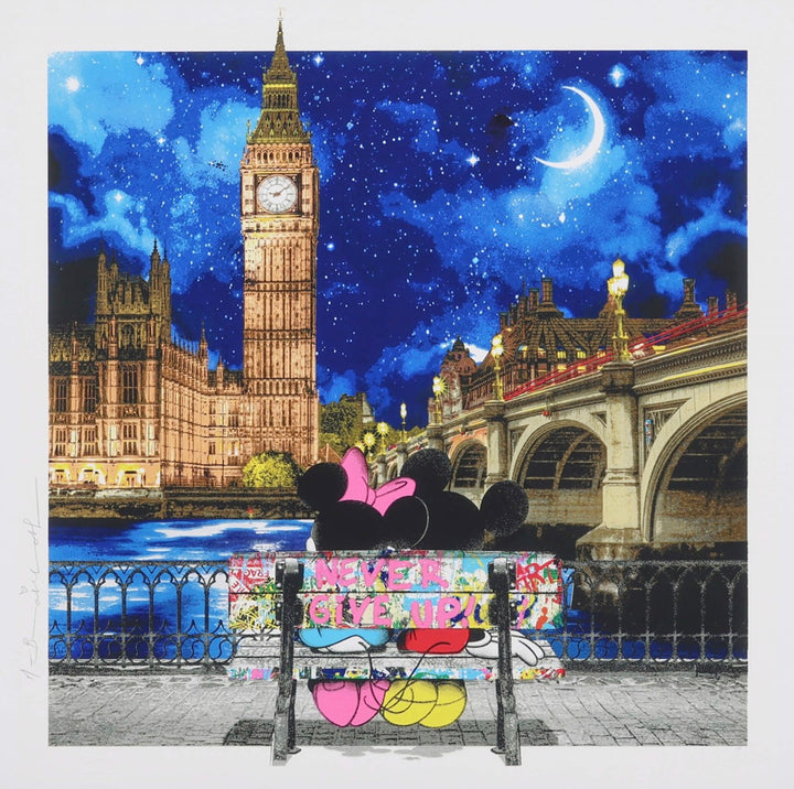 Mr Brainwash A Sky Full of Promise artwork on white background