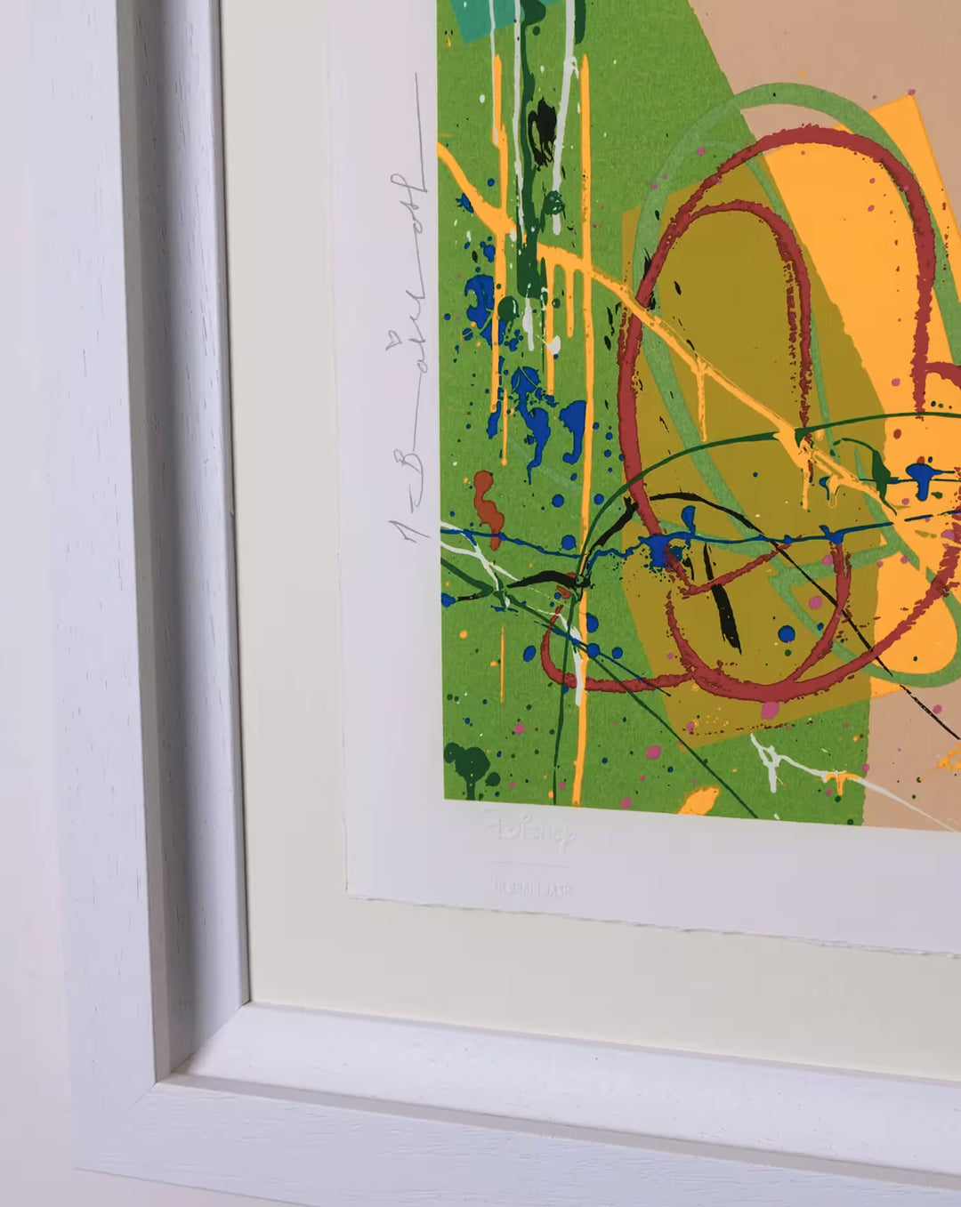 A close up of Mr Brainwash A Heart Full of Dreams