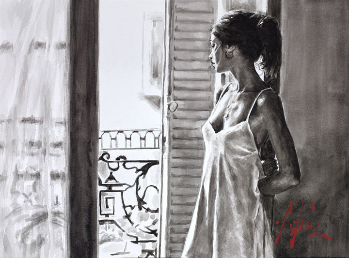 Balcony at Buenos Aires X by Fabian Perez