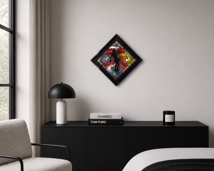 A Lhouette original wall sculpture in situ