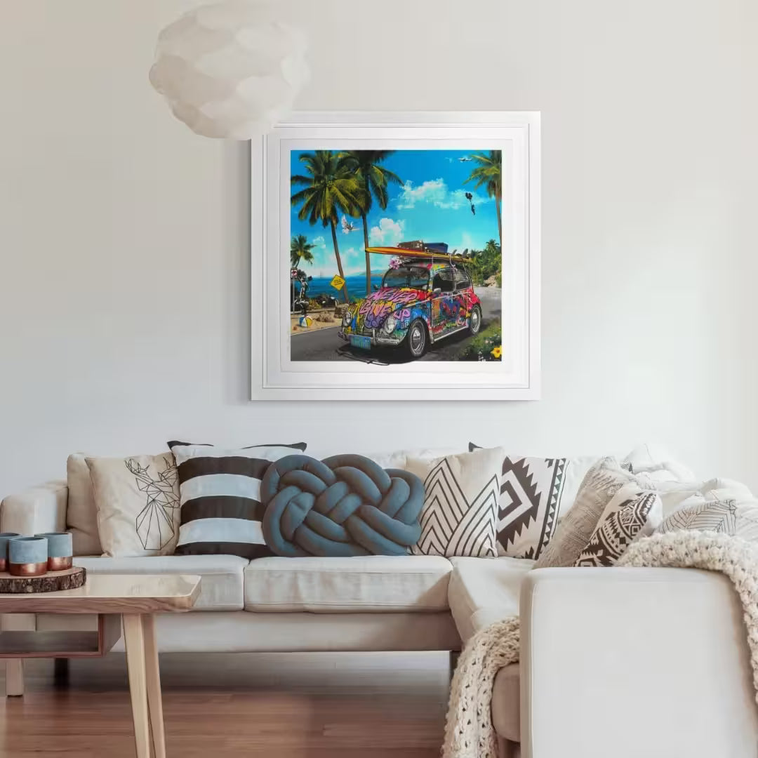 Mr Brainwash Beach Bug in situ