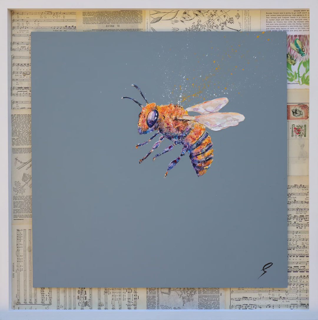 A Giles Ward original painting, the title is Bee There