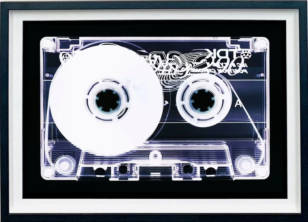 A framed limited edition photograph by Richard Heeps using vibrant colours, the title is Tape Collection &