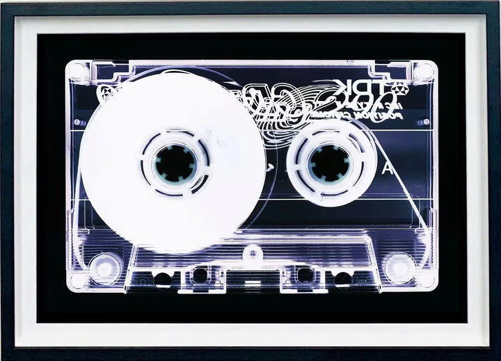 A framed limited edition photograph by Richard Heeps using vibrant colours, the title is Tape Collection &