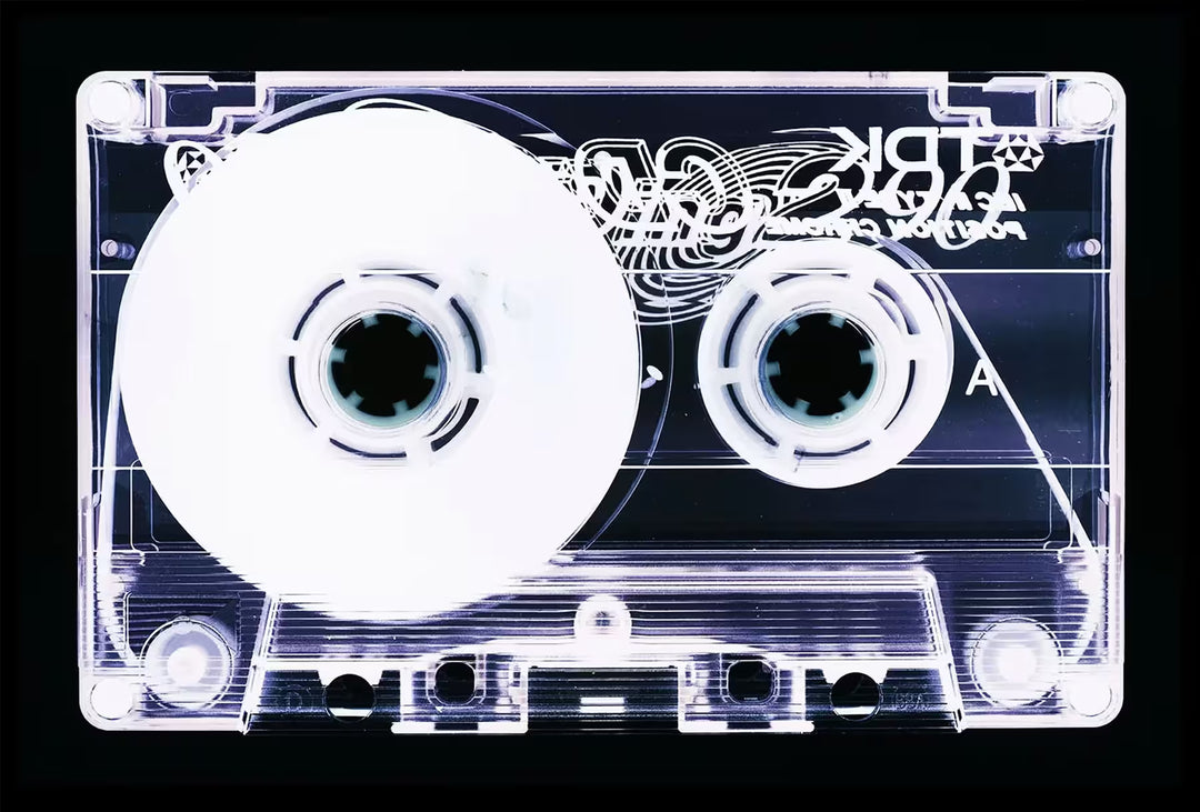 A limited edition photograph by Richard Heeps using vibrant colours, the title is Tape Collection &
