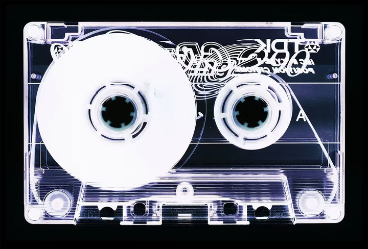 A limited edition photograph by Richard Heeps using vibrant colours, the title is Tape Collection &