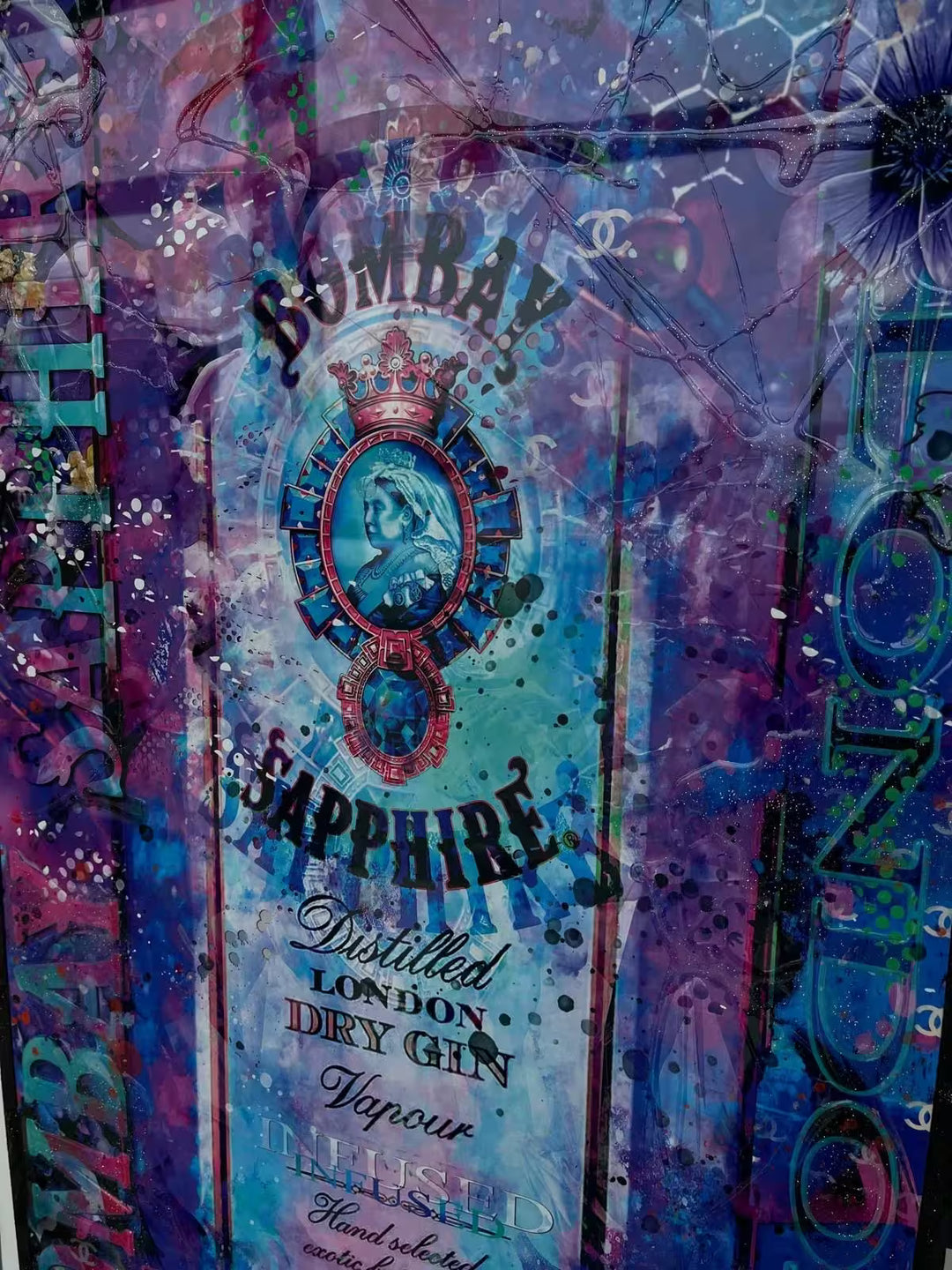 Henri Miller Bombay Sapphire close up