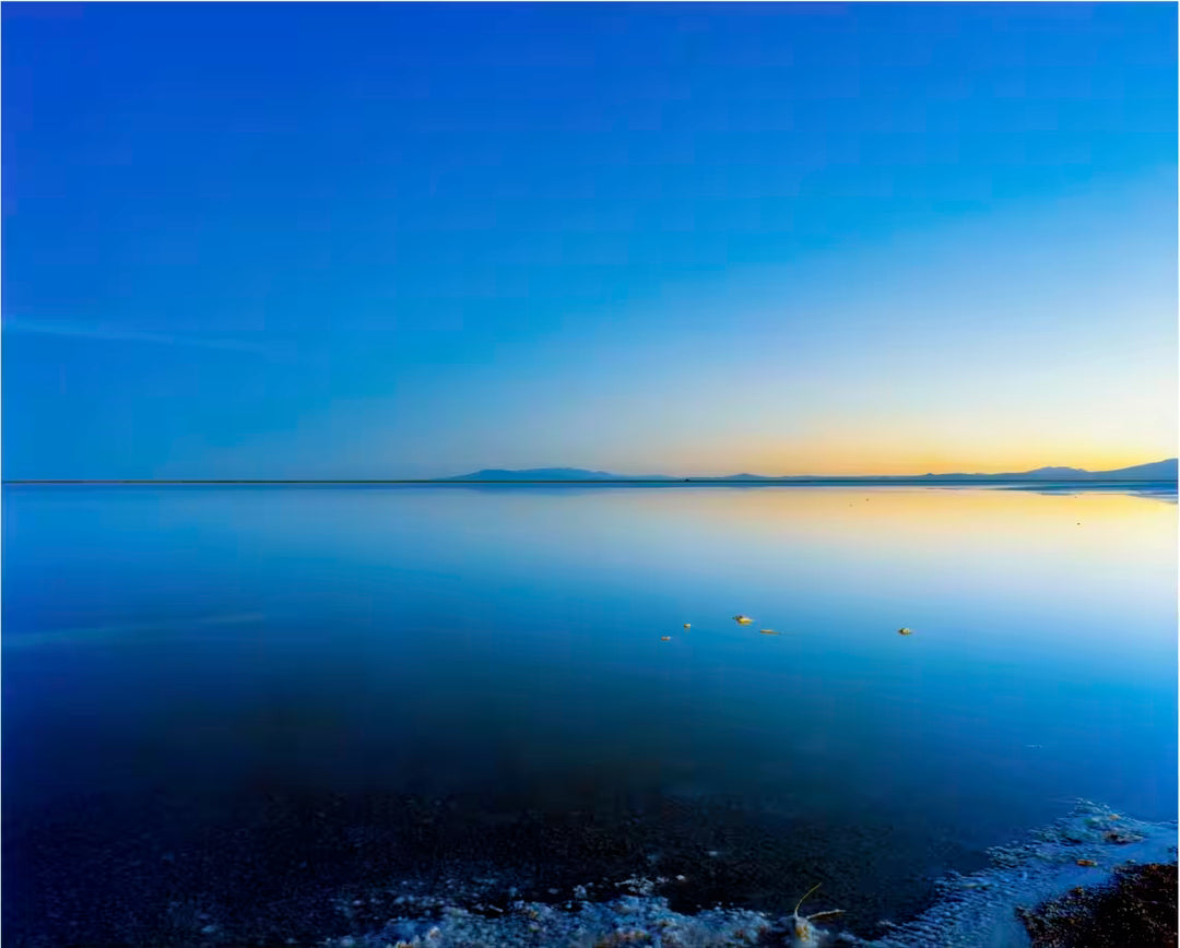 A Photographic print by Richard Heeps, the title is Bonneville Salt Flats, Utah, 2003
