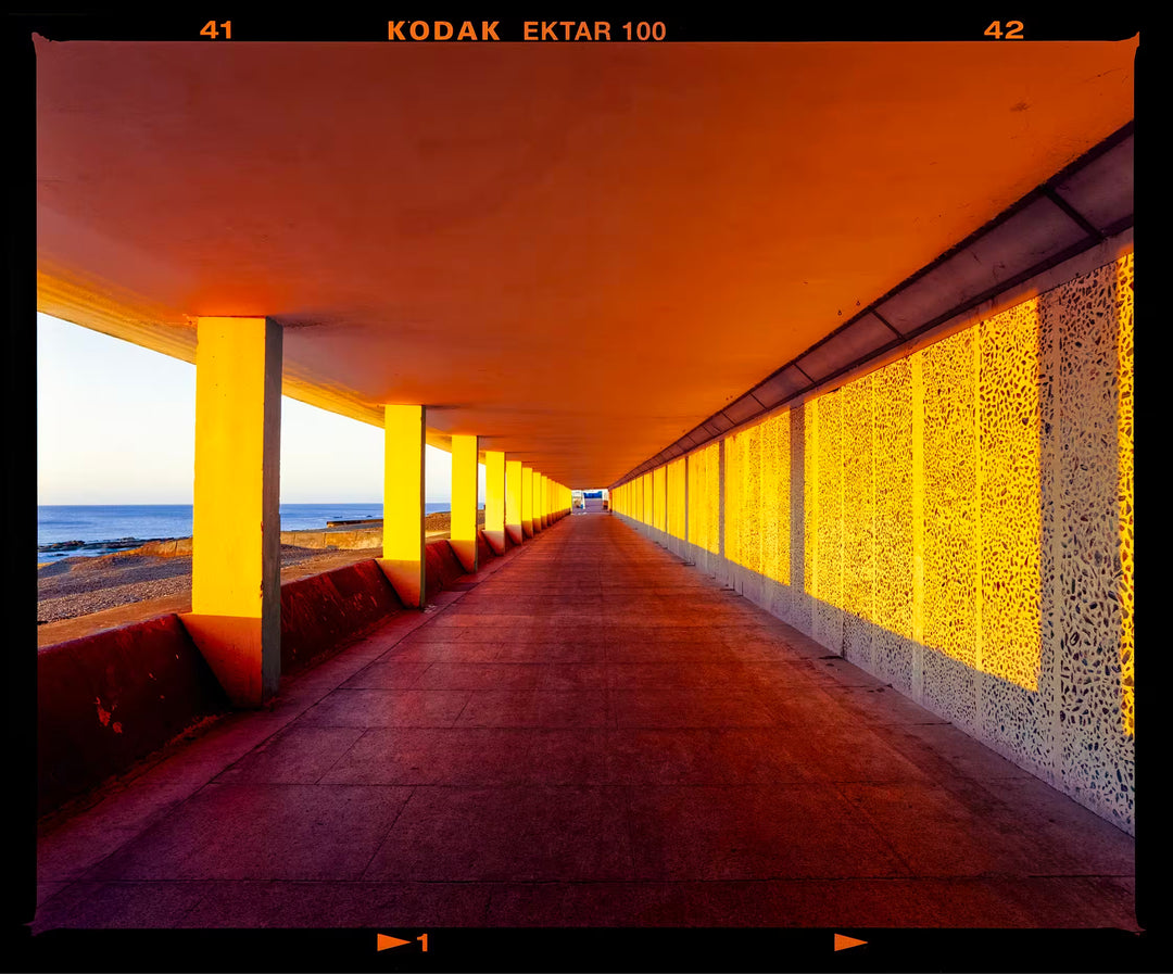 A Richard Heeps limited edition photographic print, the title is Bottle Alley I, St Leonards-on-Sea, 2025
