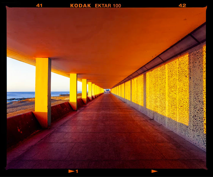 A Richard Heeps limited edition photographic print, the title is Bottle Alley I, St Leonards-on-Sea, 2025