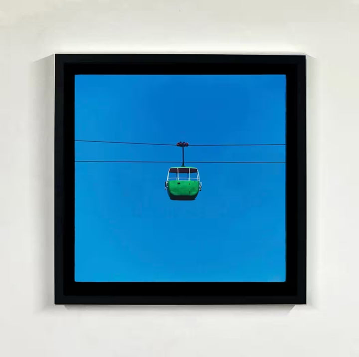 Richard Heeps Summit Cable Car Green framed